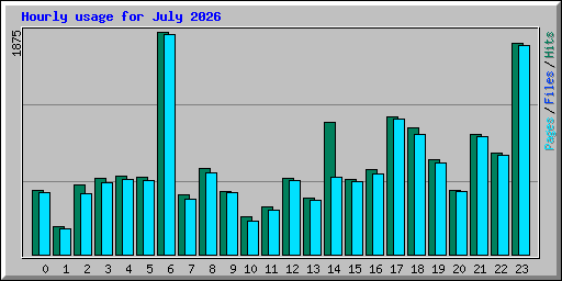 Hourly usage for July 2026