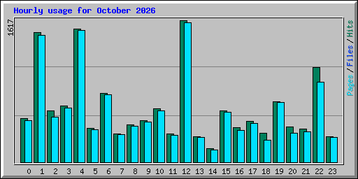 Hourly usage for October 2026